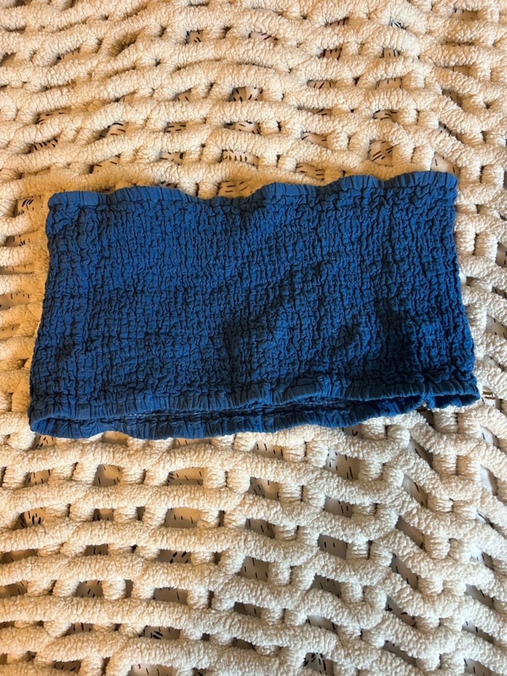 Sea Blue Beachy Summer Tube Top